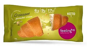 FEELING OK Croissant da 65 Gr Ripieno CREMA al PISTACCHIO