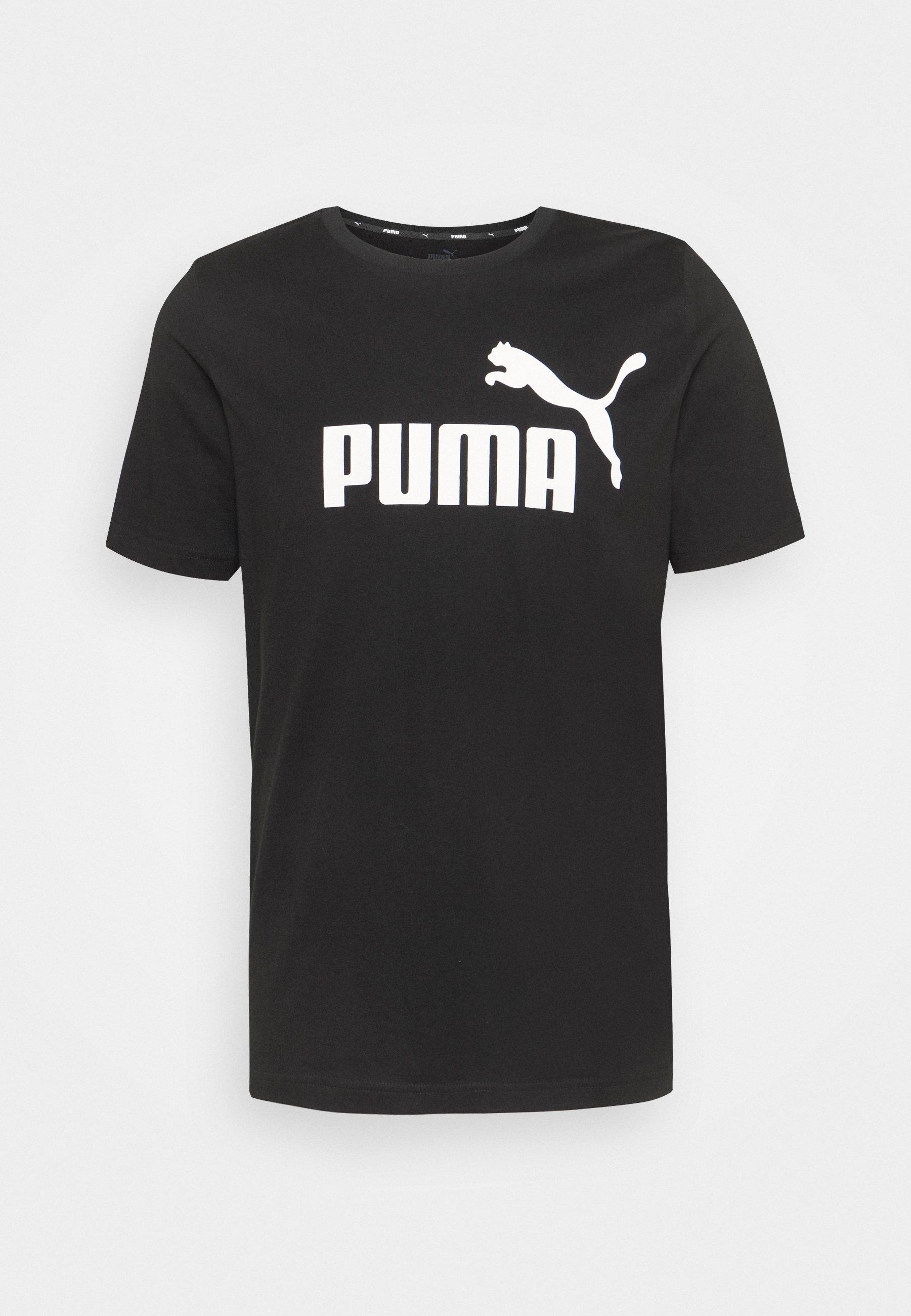 PUMA ESS+ LOGO TEE G JR. - BLACK