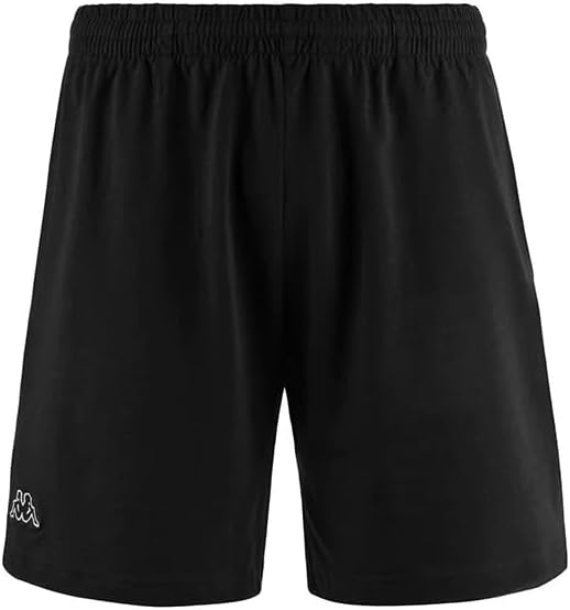 Pantaloncini Kappa uomo palestra regular fit traspiranti neri