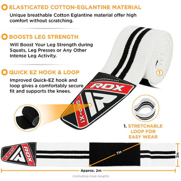 RDX K1 Bendaggi Elasticizzati A Compressione Del Ginocchio